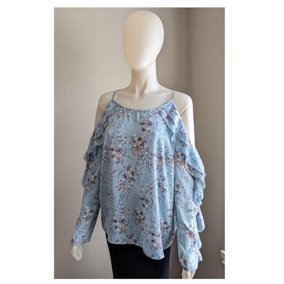 COLD shoulder floral top - Picture 2 of 3